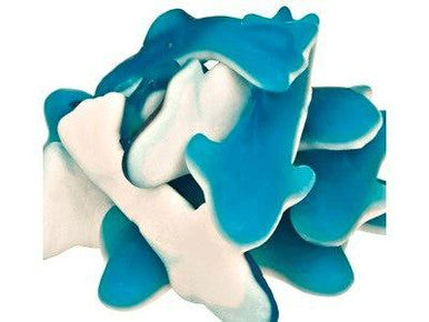 Gummy Blue Sharks Bulk Food Service 20 lbs/9.07 kgs