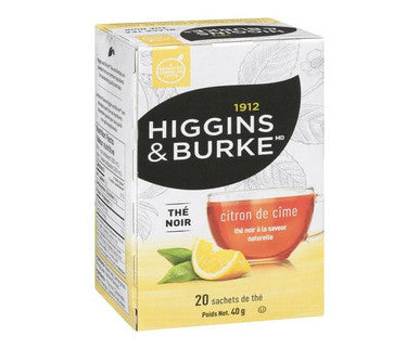Higgins & Burke Lemon Treetop Black Tea 20 CT (6/Case)