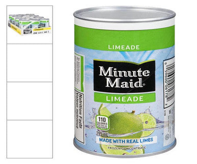 Minute Maid Drink Mix Limeade Frozen Concentrate 295 ML/9.9 ounces (12/Case)