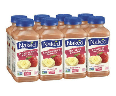 Naked Juice Drink Smoothie Strawberry Banana 450 ML/15.2 ounces (8/Case)