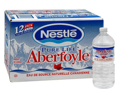 Nestle Pure Life Aberfoyle Natural Spring Water, 1.5L/50oz (12 Pack) - Packaging May Vary