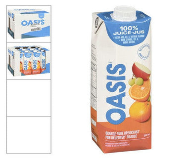 Oasis Orange Pure Breakfast Juice 960 mL (12/Case) - Ready to Serve - Canadian Made