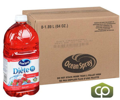 Ocean Spray Drink Cranberry Cocktail Diet 1.89 L/63 ounces (8/Case)