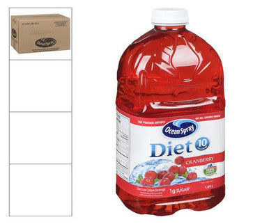 Ocean Spray Drink Cranberry Cocktail Diet 1.89 L/63 ounces (8/Case)