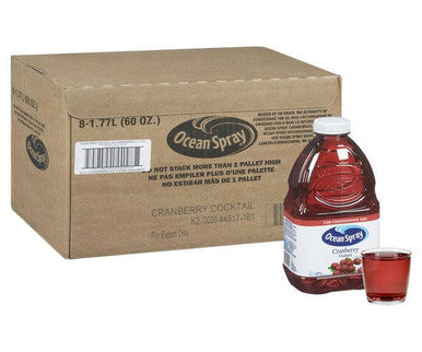 Ocean Spray Juice Cranberry Cocktail  1.77 L/60 ounces (8/Case)