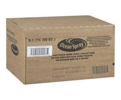 Ocean Spray Juice Cranberry Cocktail  1.77 L/60 ounces (8/Case)