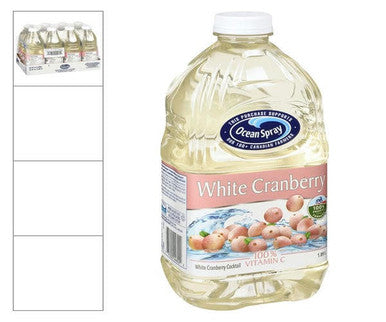 Ocean Spray White Cranberry Cocktail Drink 1.89 L/63 ounces (8/Case)