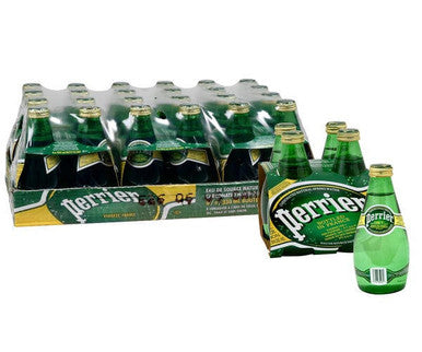 Perrier Natural Sparkling Water, 330ml/11oz (24 Pack) - Crisp and Refreshing