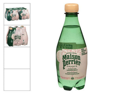 Perrier Sparkling Grapefruit Water, 500ml/16.9oz (24 Pack)