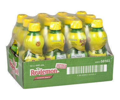 Realemon Juice Lemon 440 ML /15 ounces (12/Case)