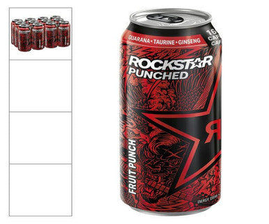 Rock Star Drink Energy Rockstar Punched 473 ML/16 ounces (12/Case)
