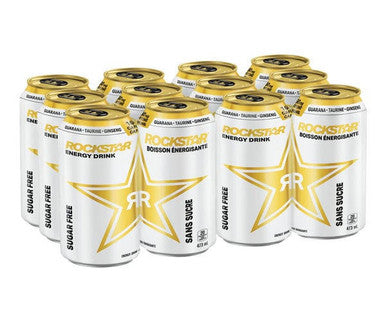 Rock Star Drink Energy Sugar-Free Rockstar 473 ML/16 ounces (12/Case)