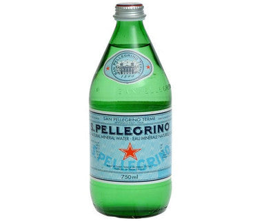 San Pellegrino Water Mineral Sparkling Natural Glass 750 ML/25.36 ounces (12/Case)