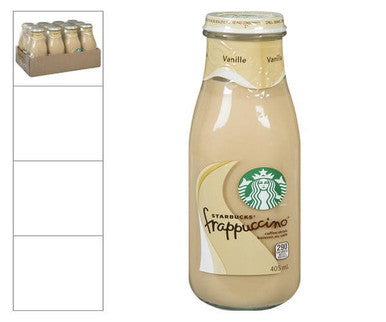 Starbucks Frappuccino Vanilla Coffee Drink 405 mL/13.6 ounces (24/Case)