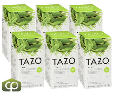 Tazo Tea Bag Green Zen 1.4 oz/20 CT (6/Case) Perfect for Mindful Moments