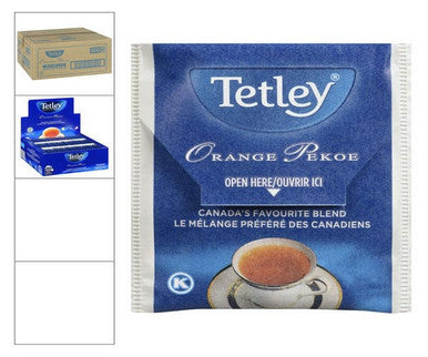 Tetley Orange Pekoe Tea Bags 200g/100CT (10/Case) Classic Black Tea Blend
