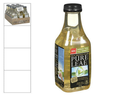 Thomas J Lipton Drink Tea Pure Leaf Green Honey 547 ML/18.5 ounces (12/Case)