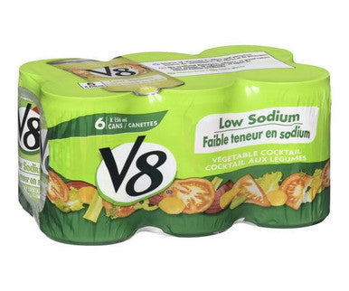 V8 Juice Vegetable Low-Sodium 156 ML/5.2 ounces (48/Case)