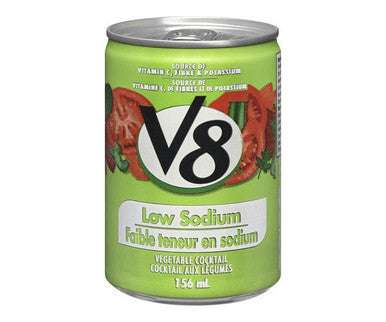 V8 Juice Vegetable Low-Sodium 156 ML/5.2 ounces (48/Case)