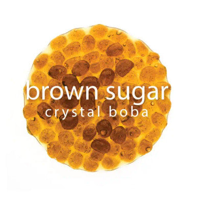 Bossen 1.99kg/4.4 lb. Brown/Black Sugar Crystal Bubble Tea Boba in Syrup | (6/Case)