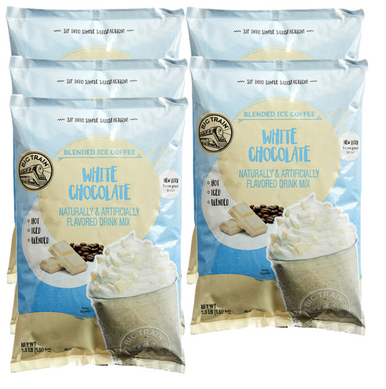 Big Train 3.5 lb. White Chocolate Blended Ice Coffee Mix 5 Packs