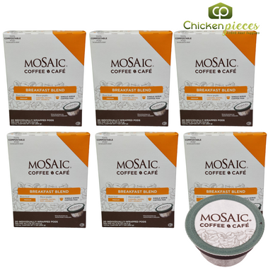 Mosaic Breakfast Blend Coffee, Single Serve Pod | 20UN/Unit, 6 Units/Case