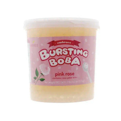 Bossen Embrace Pink Rose Bursting Boba 7.04 lb. (3.19 kg) - 4/Case | Sweet Floral
