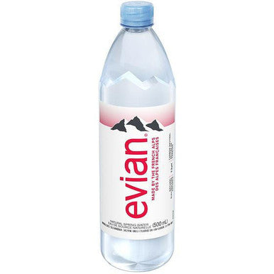 Evian Bottled Natural Spring Water | 500ml 24/Case | Pallet of 64 Cases
