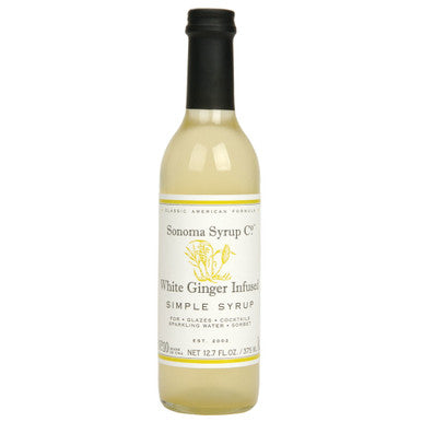 White Ginger Infused Simple Syrup