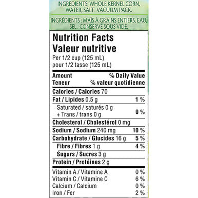 Green Giant Corn Niblets, 12 x 341 mL - Sweet and Tender Corn Delight