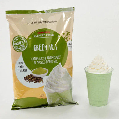 Big Train 3.5 lb. Dragonfly Green Tea Blended Creme Frappe Mix