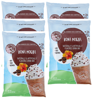 Big Train 3.5 lb. Kona Mocha Blended Ice Coffee Mix 5 Pack