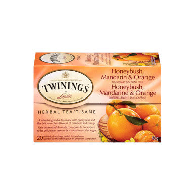 Twinings Honeybush, Mandarin & Orange Refreshing Citrus Herbal Tea- 20-Box(6/CASE)
