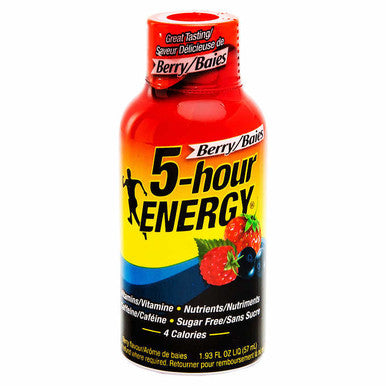 5-hour ENERGY Extra-Strength Berry Shot, 12-count - Powerful Energy Boost for Demanding Days