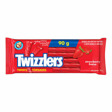 Twizzlers Twists, Strawberry, 90 g (3.1 oz) 24-pack