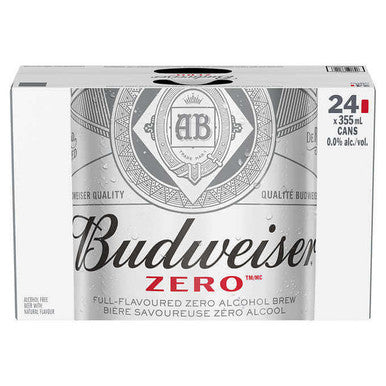 Budweiser Zero Non-alcoholic Beer 24 × 355 mL