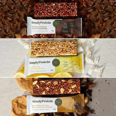 SimplyProtein - Plant Based Protein Bars Variety Pack, 15 × 40 g