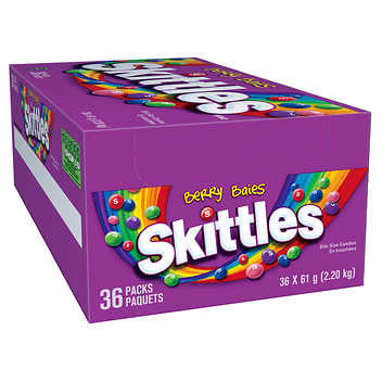 Skittles Berry Explosion Candy 36 x 61 g - Burst of Berry Flavors in Every Bite