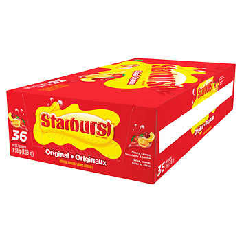 Starburst Original Fruit Candy 36 x 58 g - Unwrap the Flavorful Burst of Fruity Delights