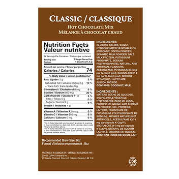 Zavida Classic Hot Chocolate Single Serve - 96-Count