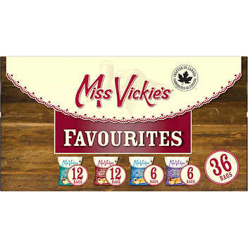 Miss Vickie's Potato Chips Variety Pack - 36 Bags, 24g Each - Savory Snack Assortment