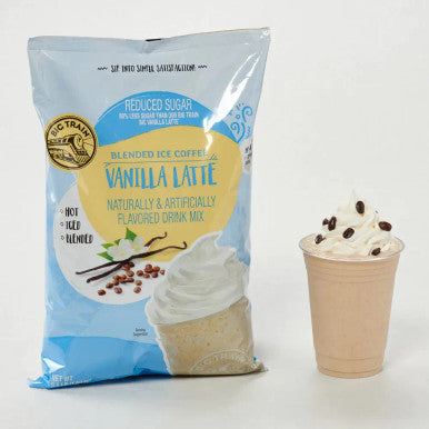 Big Train 3.5 lb. Caramel Latte Blended Sweet  Ice Coffee Mix
