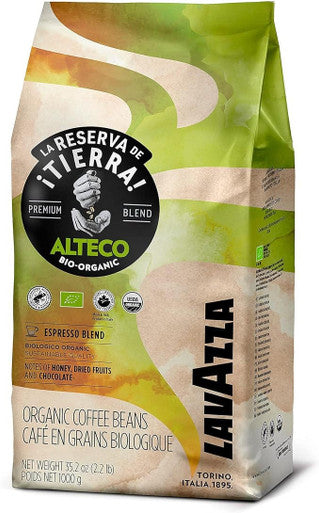 Lavazza Organic Tierra! Alteco Whole Bean Filter Coffee 2.2 lbs. (6/Case)