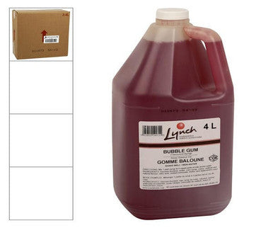 Lynch Syrup Bubblegum Milkshake 4 LTR/1.05 Gallon (2/Case) - Canadian Made