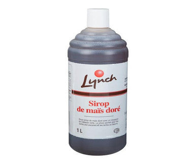 Lynch Syrup Corn Golden 1LT /33 ounces (12/Case) - Canadian Made