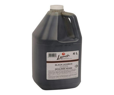 Lynch Syrup Drink Black Licorice 4LT/1.05 Gallon (2/Case) - Canadian Made