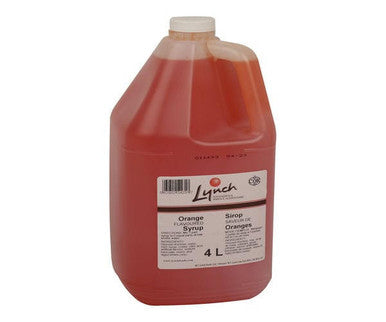 Lynch Syrup Orange Milkshake 4 LTR/1.05 Gallon (2/Case) - Canadian Made