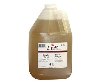 Lynch Syrup Simple - Versatile Syrup for Multiple Uses 4 LT/1 Gallon (2/Case) - Canadian Made