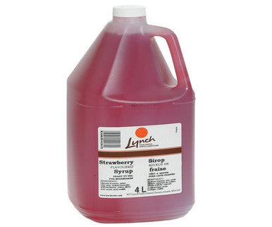 Lynch Syrup Strawberry Milkshake 4 LT /1.05 Gallon(2/Case) - Canadian Made