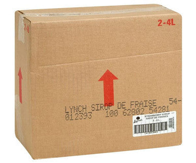 Lynch Syrup Strawberry Milkshake 4 LT /1.05 Gallon(2/Case) - Canadian Made